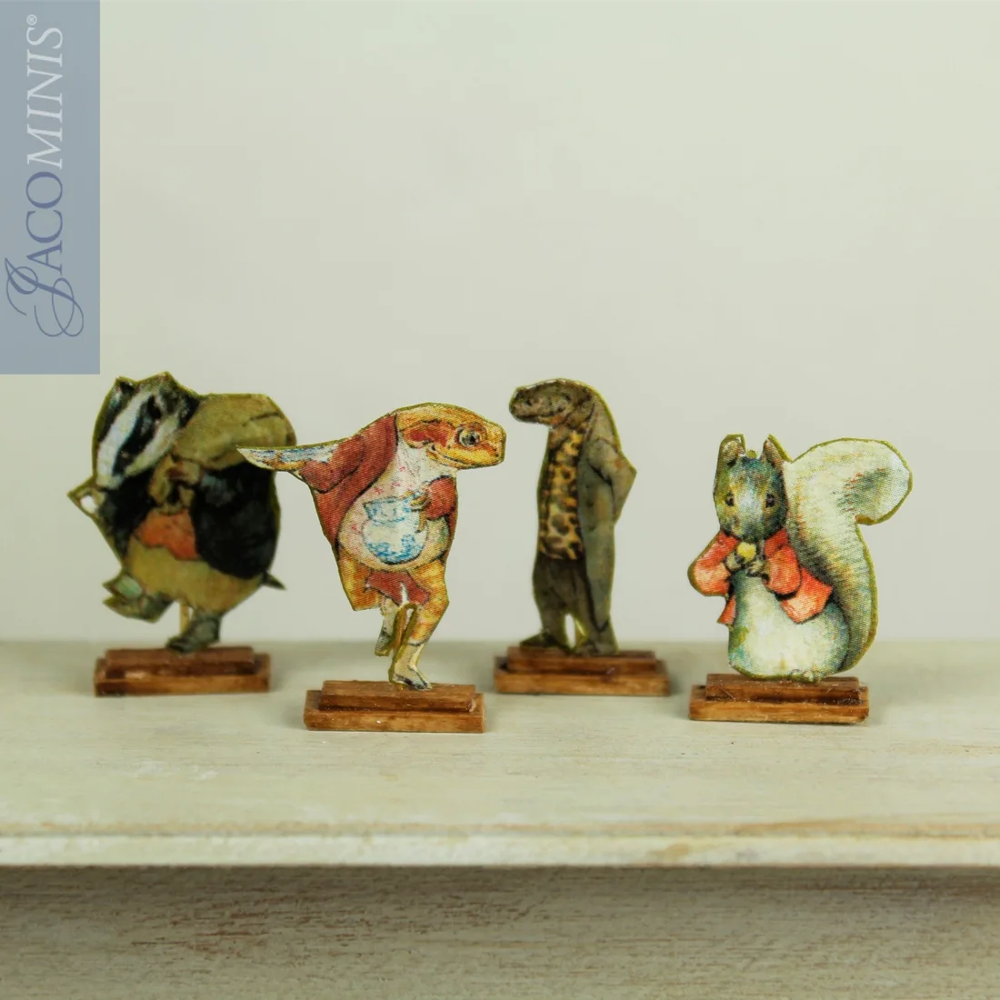 BPC 16-A Set de 4 siluetas de Beatrix Potter
